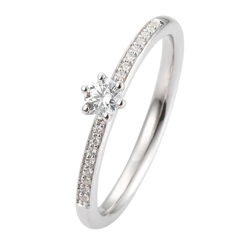 Verlobungsring Weißgold