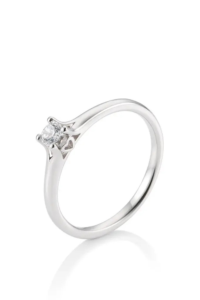 Verlobungsring Weißgold