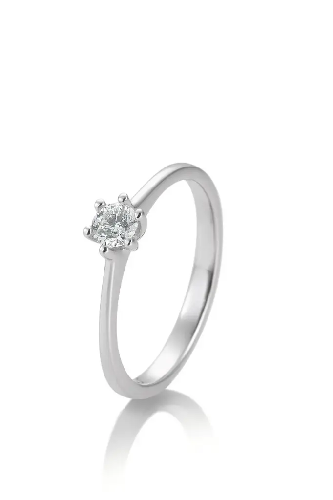 Verlobungsring Weißgold