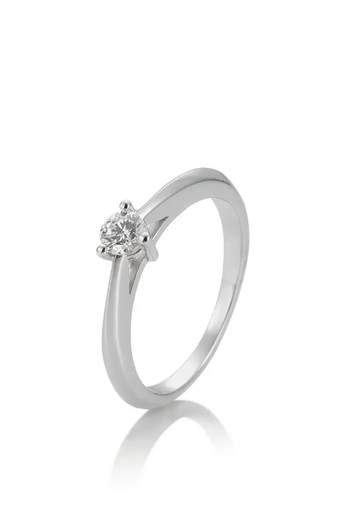 Verlobungsring Weißgold