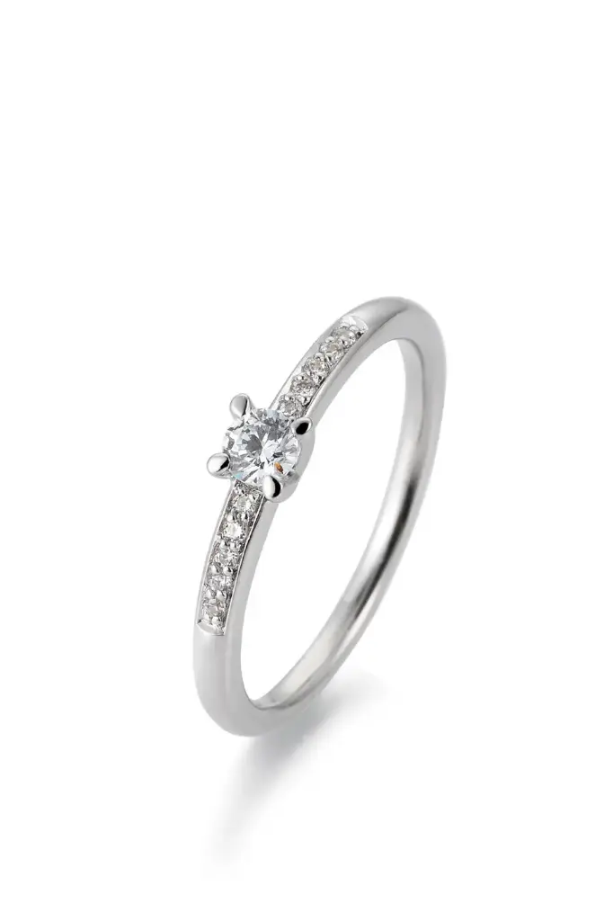 Verlobungsring Weißgold