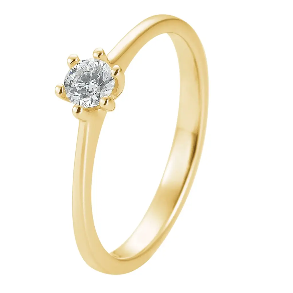 Verlobungsring Gelbgold