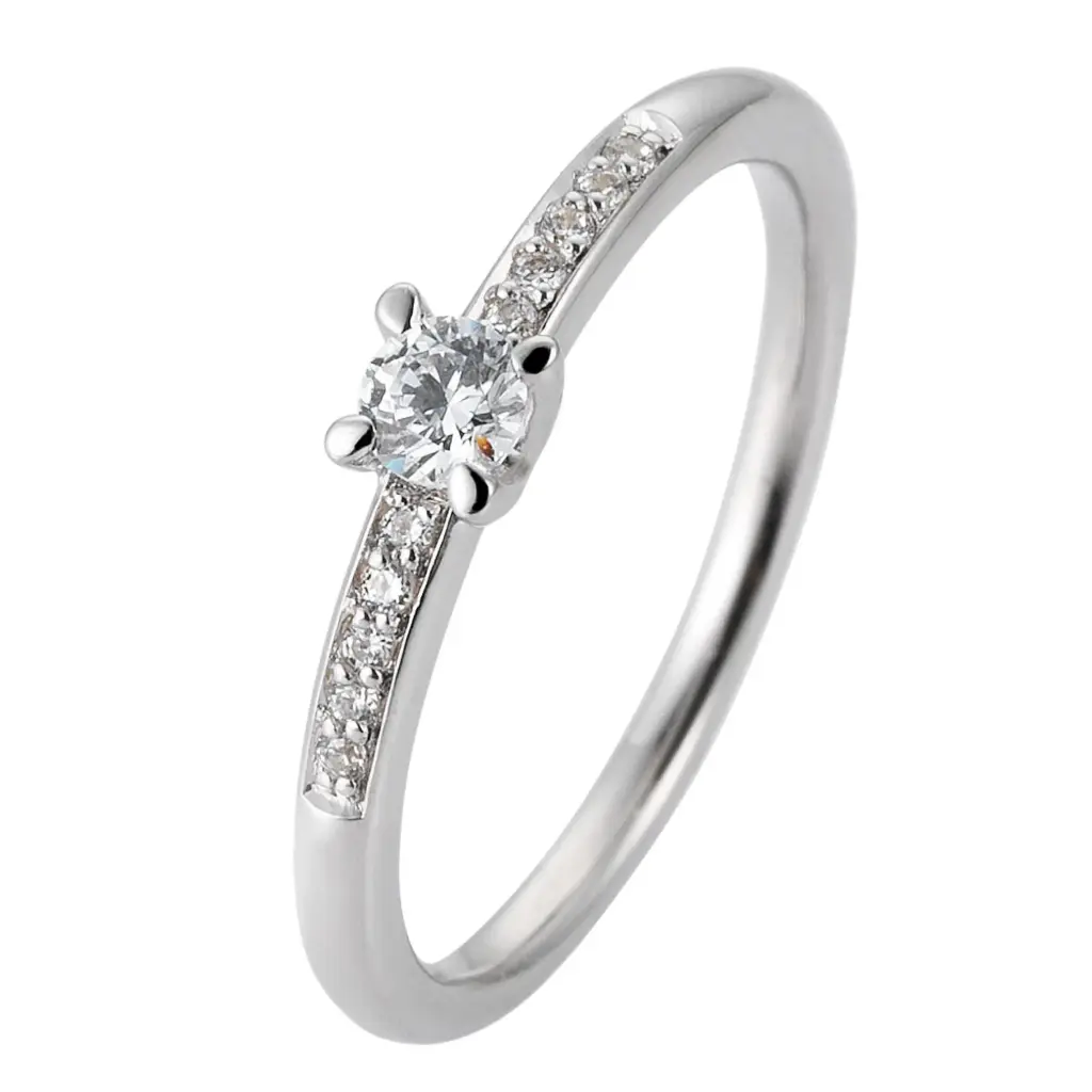 Verlobungsring Weißgold