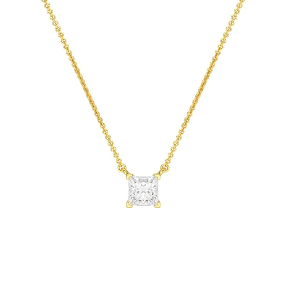 Kette mit Anhänger labgrown Diamant