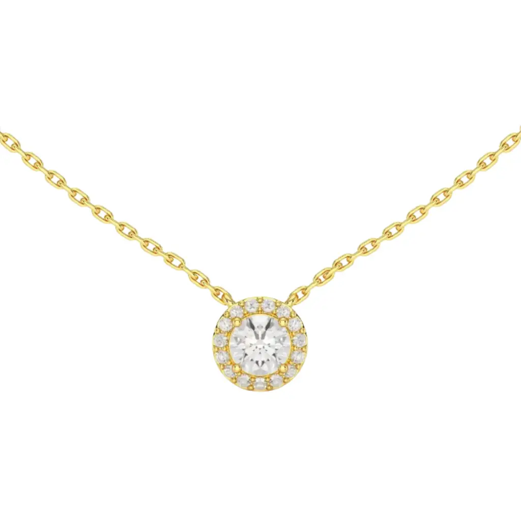 Kette mit Anhänger labgrown Diamant 