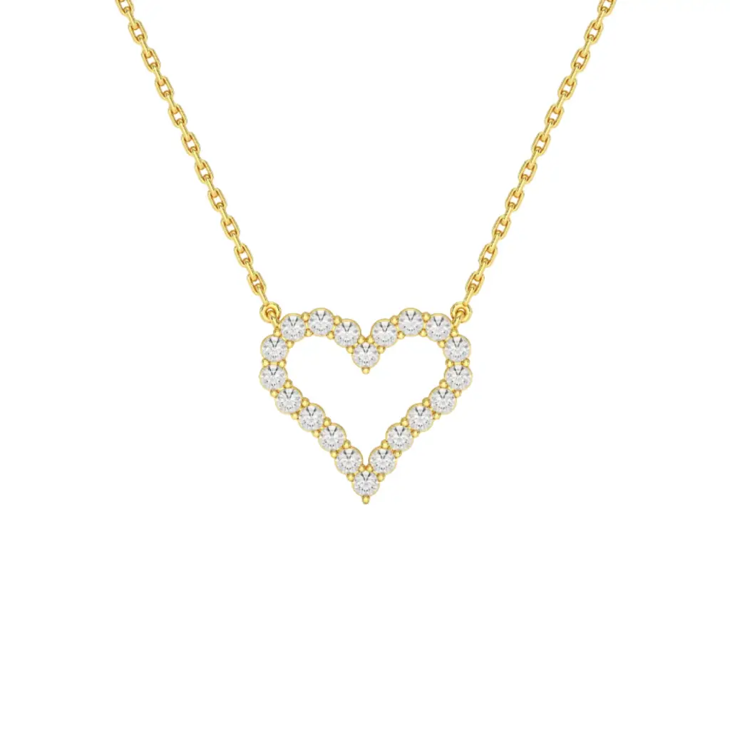 Kette mit Anhänger labgrown Diamant