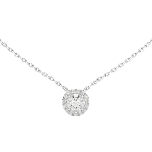 Kette mit Anhänger labgrown Diamant 