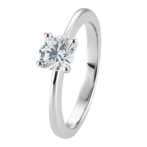 [600034] Verlobungsring Weißgold