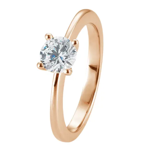 [600036] Verlobungsring Roségold