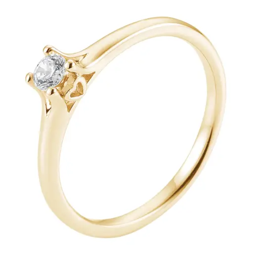 [600038] Verlobungsring Gelbgold