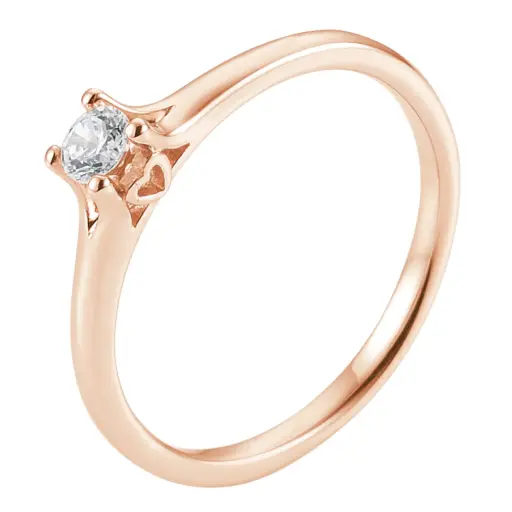 [600039] Verlobungsring Roségold
