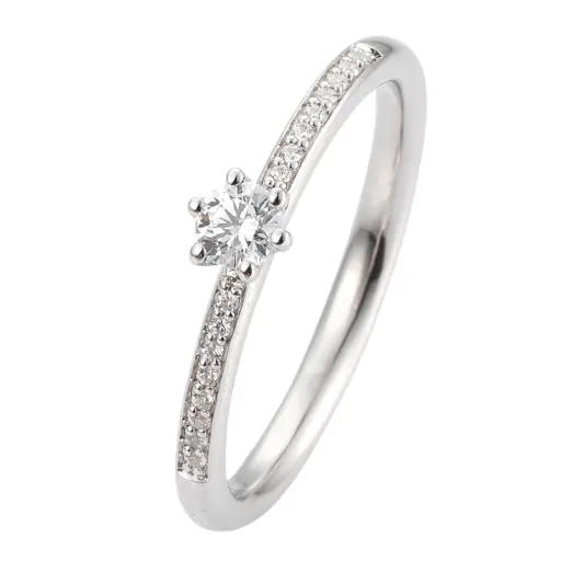 [600040] Verlobungsring Weißgold